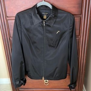 Grace Dane Lewis Satin Biker Inspired Jacket